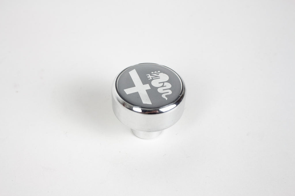 Alfa Schaltknauf 1300 - 2000 Nord Aluminium Natur mit Emblem